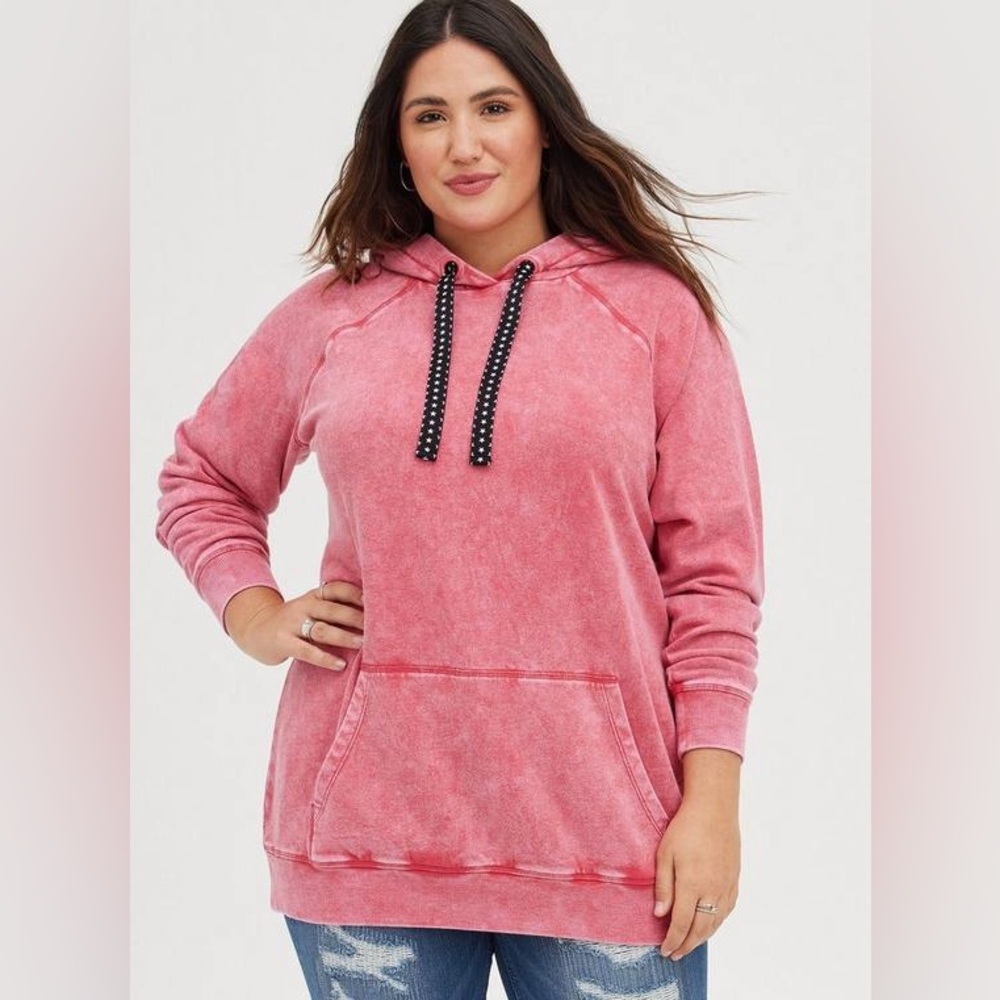 TORRID Classic Fit Cozy Fleece Raglan Hoodie Sweatshirt Women’s Sz 2 (18/20, 2X)